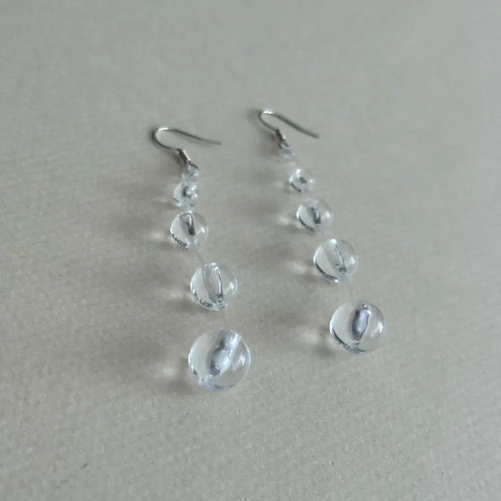Crystal Drop Earrings S1268 - Picture 3 of 3